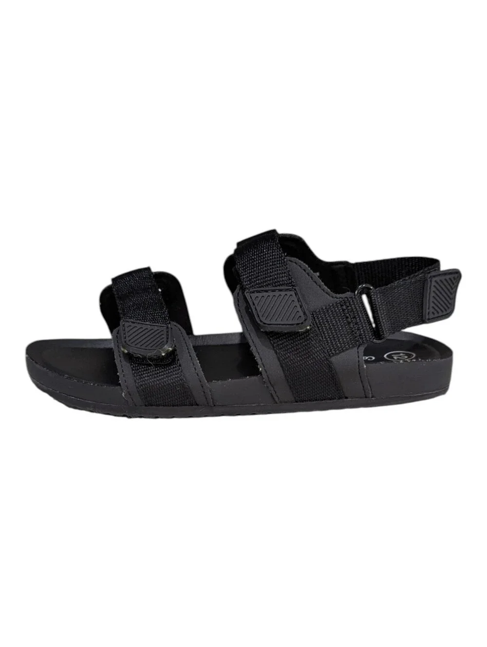 Cat & Jack Kids Black Casual Adjustable Velcro Sandal Toddler Little Boy Size 12